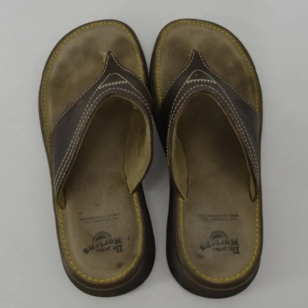 Dr Martens Thong Sandals Leather Men's Flip Flop 5A54 Size 7